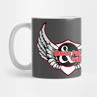 Classic_biker_wht-shield Mug